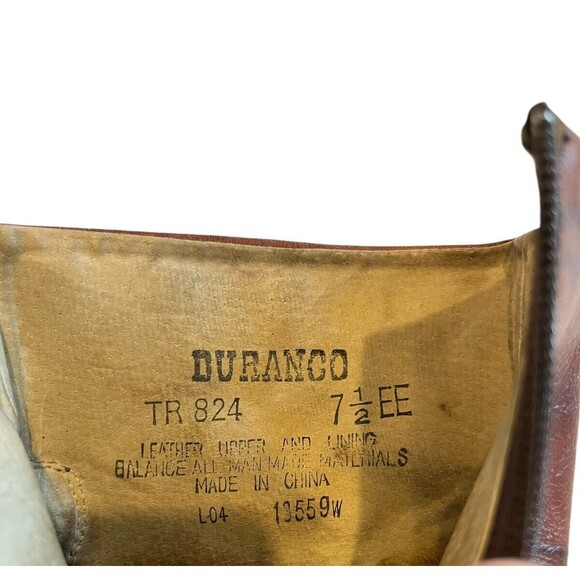 Durango Mens Leather Boots Ankle Zip Up Cowboy Western TR824 Brown Size … - Picture 8 of 11